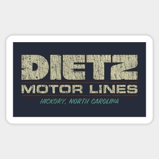 Dietz Motor Lines 1948 Sticker